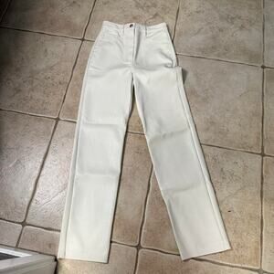 Wilfred white leather pants